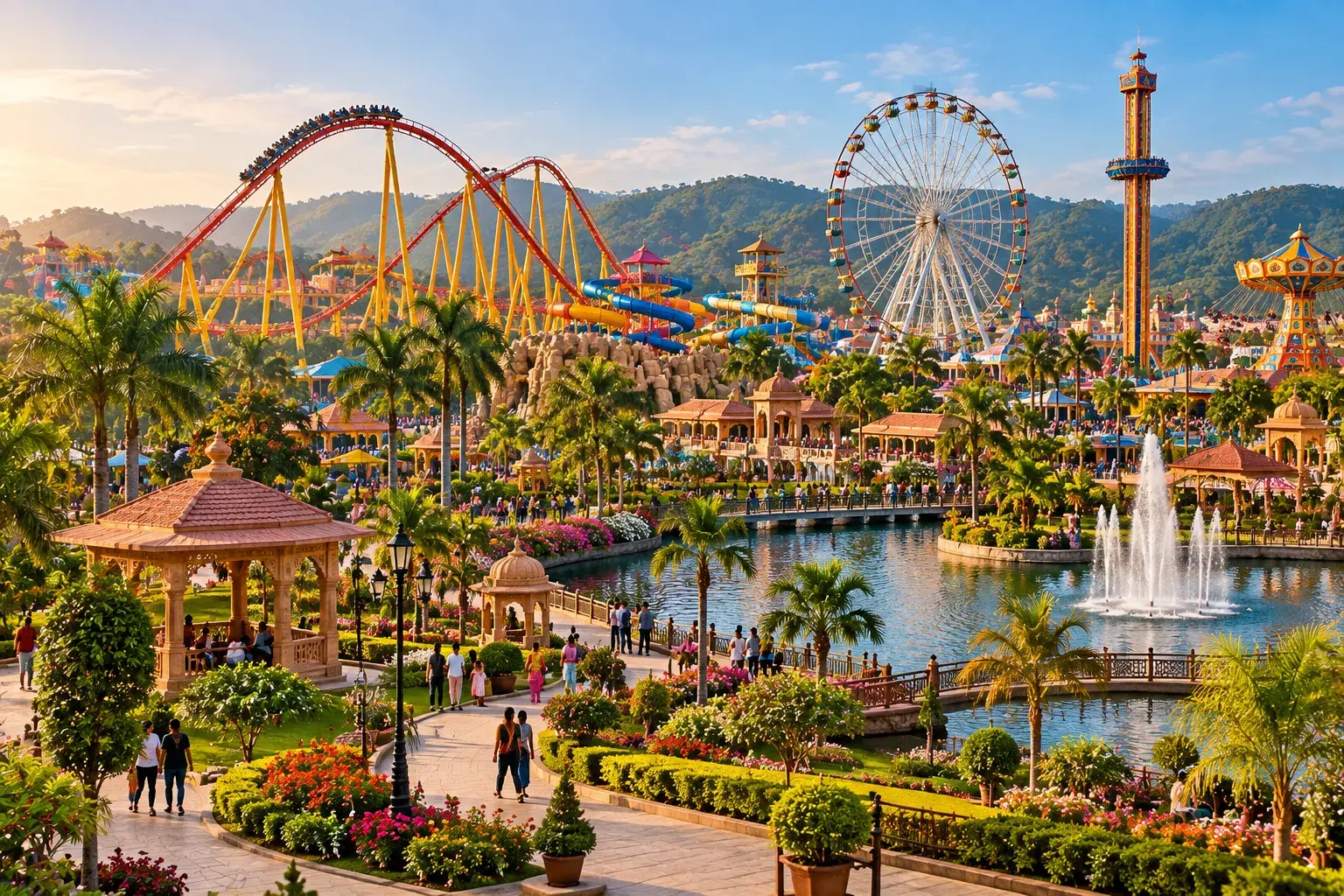 Amusement Park Background